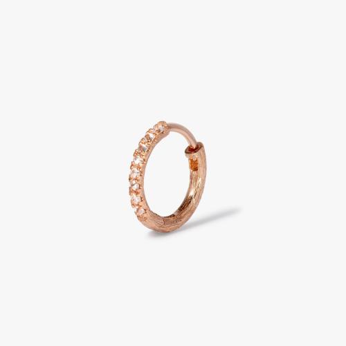 Dusty Diamonds 12mm Hoop Earring