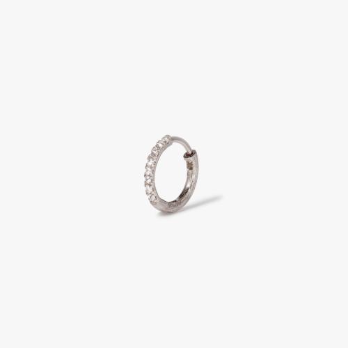 Dusty Diamonds 12mm Hoop Earring