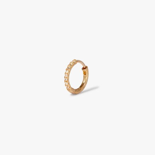 Dusty Diamonds 12mm Hoop Earring