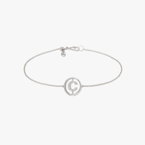 Initials Diamond C Bracelet