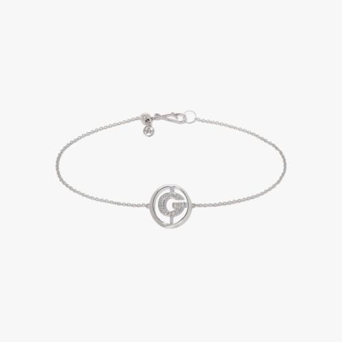 Initials Diamond G Bracelet