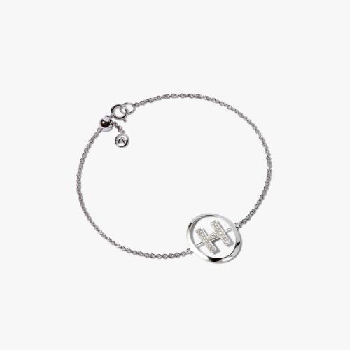 Initials Diamond H Bracelet