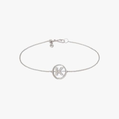 Initials Diamond K Bracelet