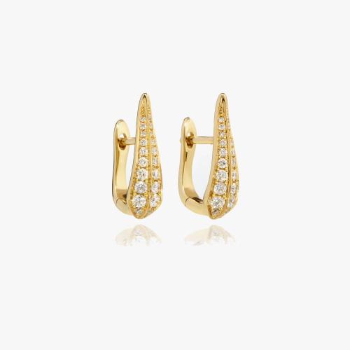 Diamond Hoop Earrings