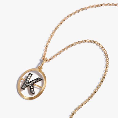 Initial K Necklace