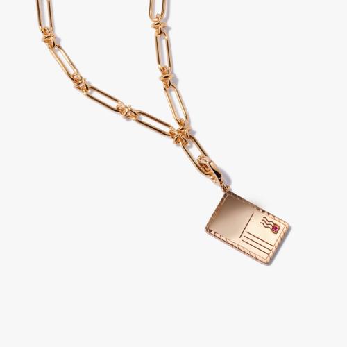 Postcard Necklace