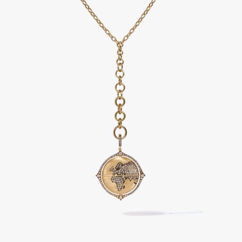 Mythology Spinning Globe Necklace